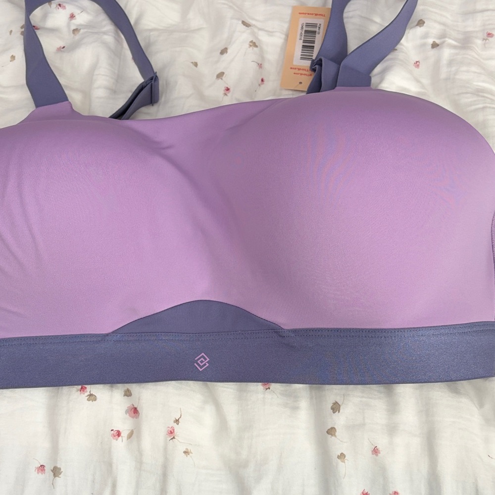 Elegant Lavender and Gray Women's Bra
